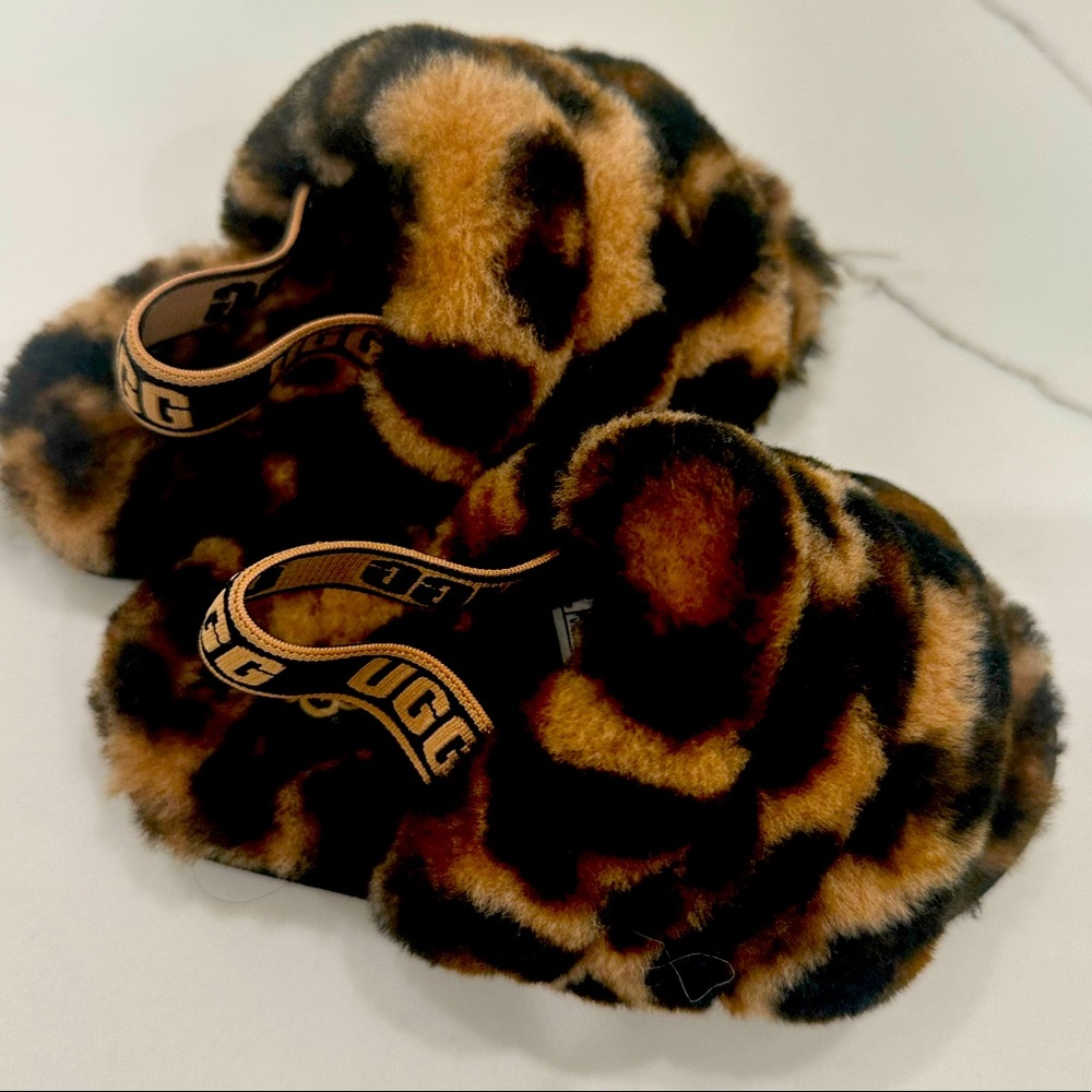 UGG Panther Print Slides